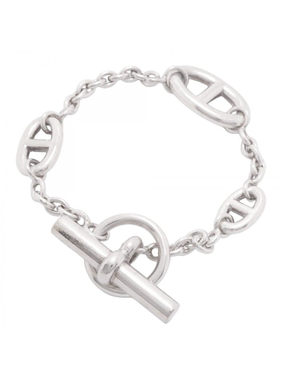 Hermes Bracelet Chaine D'ancre Farandole Silver